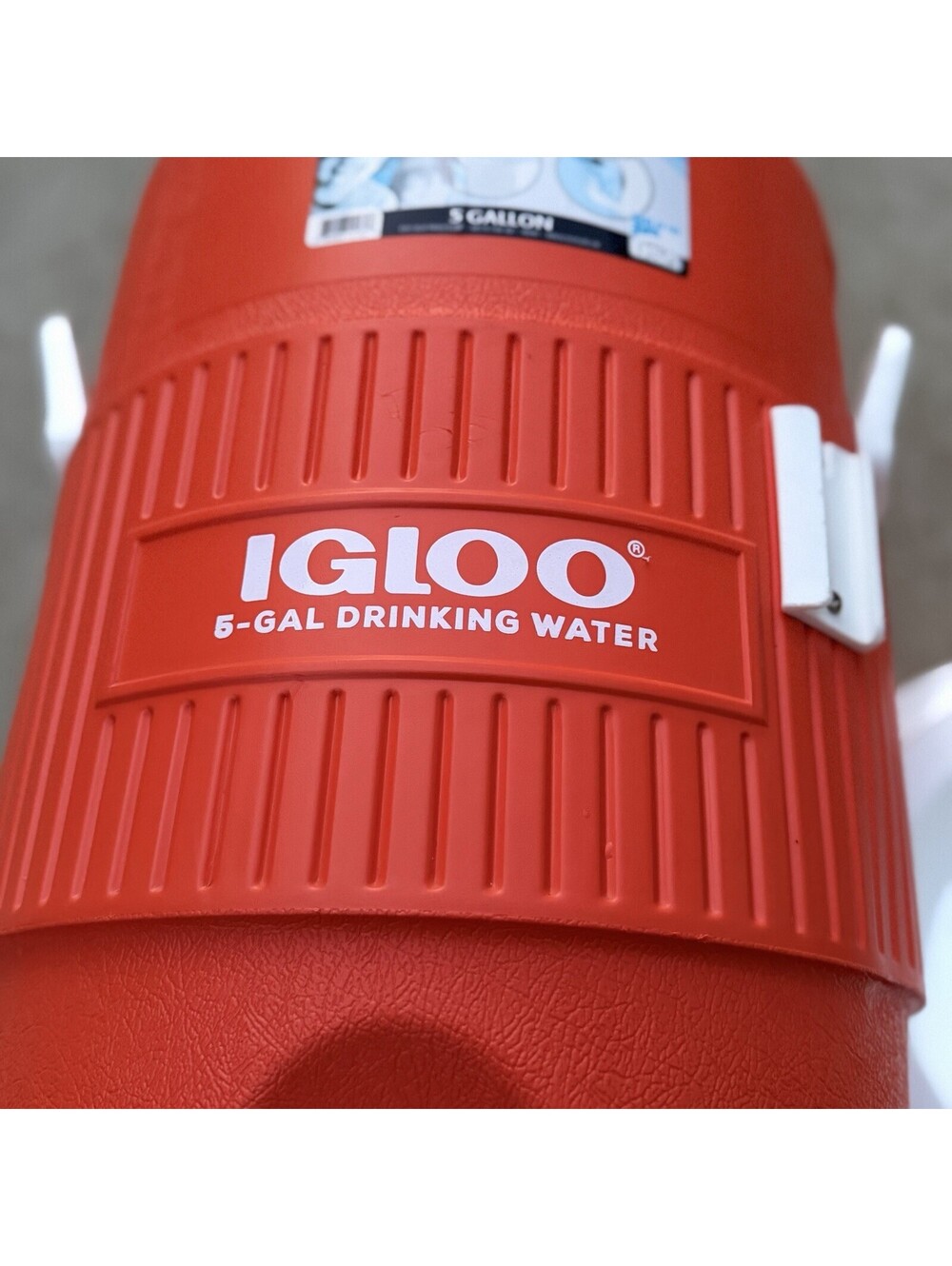 Igloo 5 Gallon Beverage Cooler Water Jug Dispenser Orange w/ Lid Insulated - Picture 6 of 13
